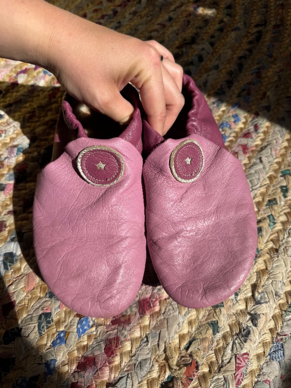 Softstar indoor shoes leather moccasins